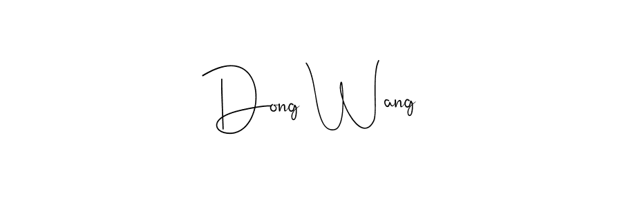 How to make Dong Wang name signature. Use Andilay-7BmLP style for creating short signs online. This is the latest handwritten sign. Dong Wang signature style 4 images and pictures png