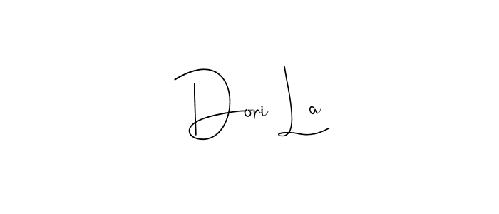 Dori La stylish signature style. Best Handwritten Sign (Andilay-7BmLP) for my name. Handwritten Signature Collection Ideas for my name Dori La. Dori La signature style 4 images and pictures png