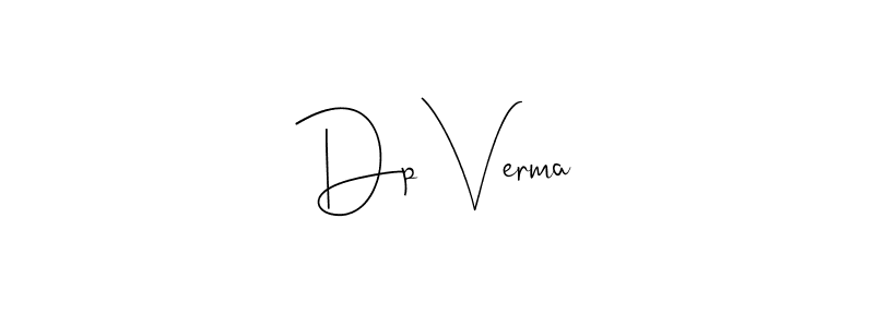 How to make Dp Verma name signature. Use Andilay-7BmLP style for creating short signs online. This is the latest handwritten sign. Dp Verma signature style 4 images and pictures png