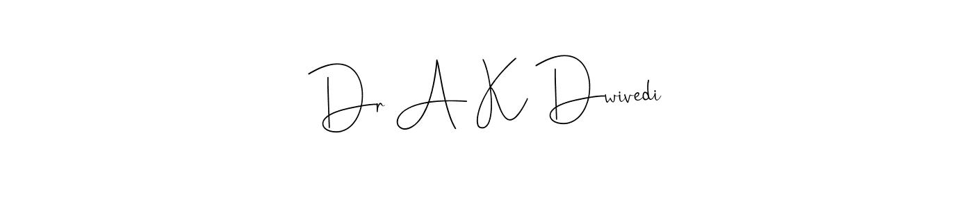 You can use this online signature creator to create a handwritten signature for the name Dr A K Dwivedi. This is the best online autograph maker. Dr A K Dwivedi signature style 4 images and pictures png