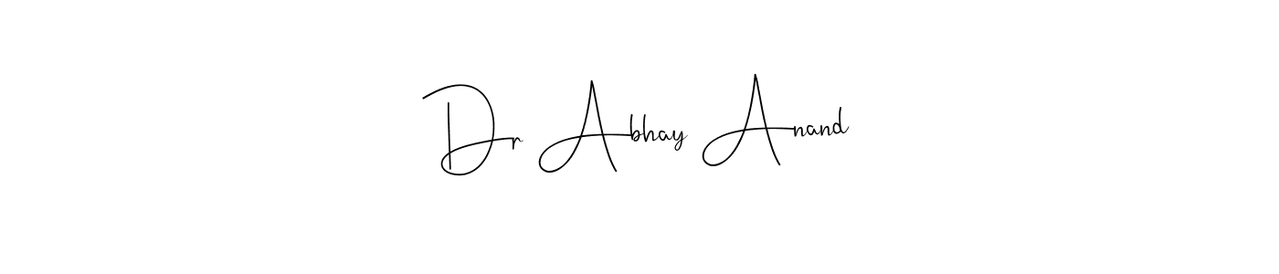 Also we have Dr Abhay Anand name is the best signature style. Create professional handwritten signature collection using Andilay-7BmLP autograph style. Dr Abhay Anand signature style 4 images and pictures png