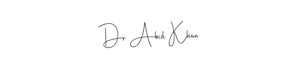 Once you've used our free online signature maker to create your best signature Andilay-7BmLP style, it's time to enjoy all of the benefits that Dr Abid Khan name signing documents. Dr Abid Khan signature style 4 images and pictures png