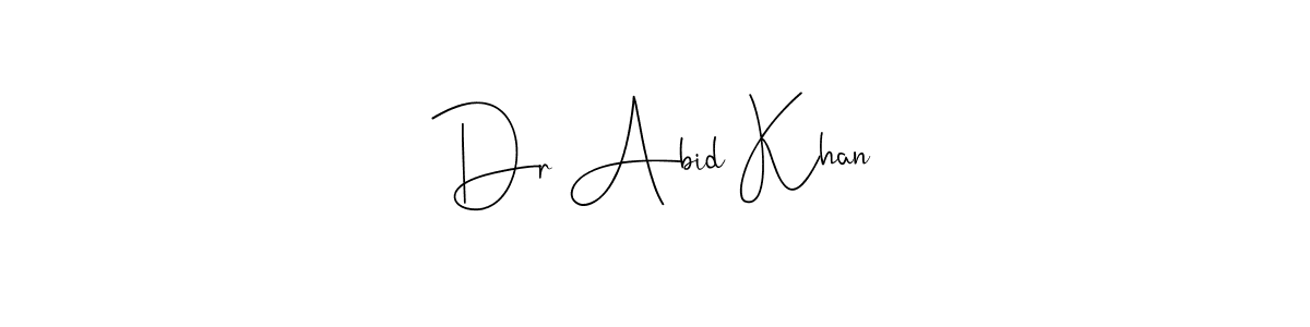 Once you've used our free online signature maker to create your best signature Andilay-7BmLP style, it's time to enjoy all of the benefits that Dr Abid Khan name signing documents. Dr Abid Khan signature style 4 images and pictures png