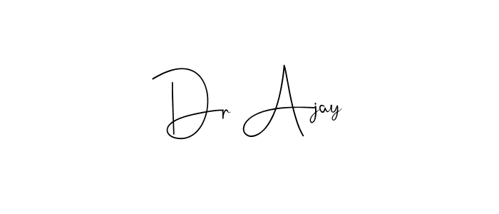 Dr Ajay stylish signature style. Best Handwritten Sign (Andilay-7BmLP) for my name. Handwritten Signature Collection Ideas for my name Dr Ajay. Dr Ajay signature style 4 images and pictures png