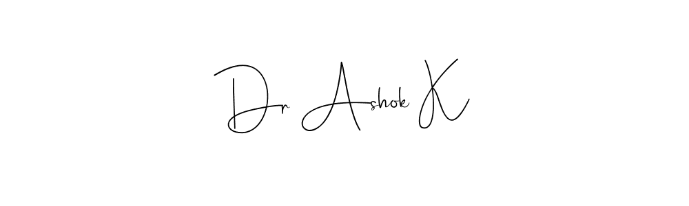 Make a beautiful signature design for name Dr Ashok K. Use this online signature maker to create a handwritten signature for free. Dr Ashok K signature style 4 images and pictures png