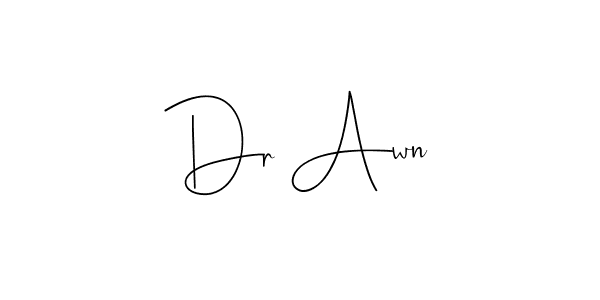 It looks lik you need a new signature style for name Dr Awn. Design unique handwritten (Andilay-7BmLP) signature with our free signature maker in just a few clicks. Dr Awn signature style 4 images and pictures png