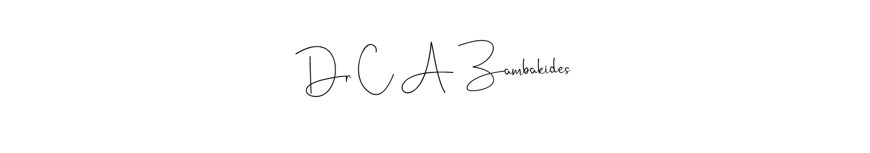 Here are the top 10 professional signature styles for the name Dr C A Zambakides. These are the best autograph styles you can use for your name. Dr C A Zambakides signature style 4 images and pictures png