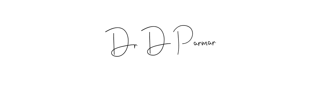 Use a signature maker to create a handwritten signature online. With this signature software, you can design (Andilay-7BmLP) your own signature for name Dr D Parmar. Dr D Parmar signature style 4 images and pictures png