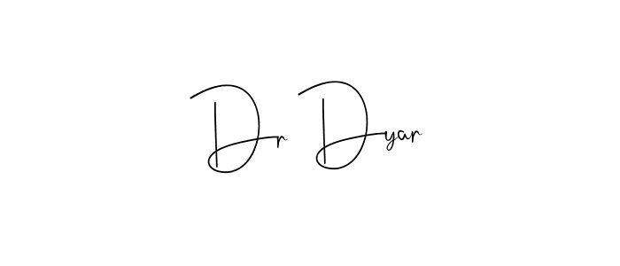 if you are searching for the best signature style for your name Dr Dyar. so please give up your signature search. here we have designed multiple signature styles  using Andilay-7BmLP. Dr Dyar signature style 4 images and pictures png