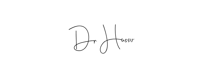 Design your own signature with our free online signature maker. With this signature software, you can create a handwritten (Andilay-7BmLP) signature for name Dr Hassu. Dr Hassu signature style 4 images and pictures png