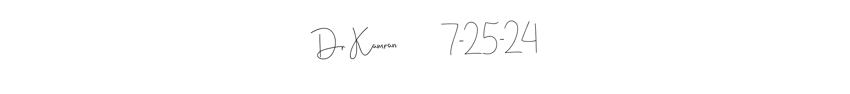 if you are searching for the best signature style for your name Dr Kamran           7-25-24. so please give up your signature search. here we have designed multiple signature styles  using Andilay-7BmLP. Dr Kamran           7-25-24 signature style 4 images and pictures png