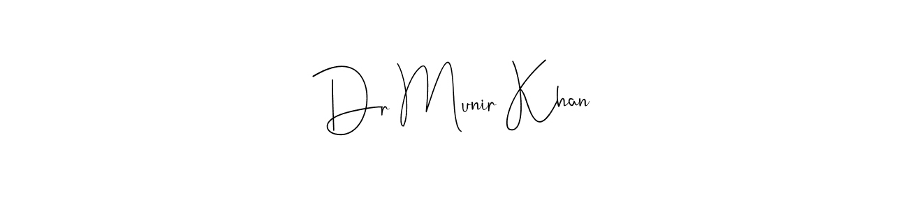 Also You can easily find your signature by using the search form. We will create Dr Munir Khan name handwritten signature images for you free of cost using Andilay-7BmLP sign style. Dr Munir Khan signature style 4 images and pictures png