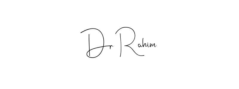 The best way (Andilay-7BmLP) to make a short signature is to pick only two or three words in your name. The name Dr Rahim include a total of six letters. For converting this name. Dr Rahim signature style 4 images and pictures png