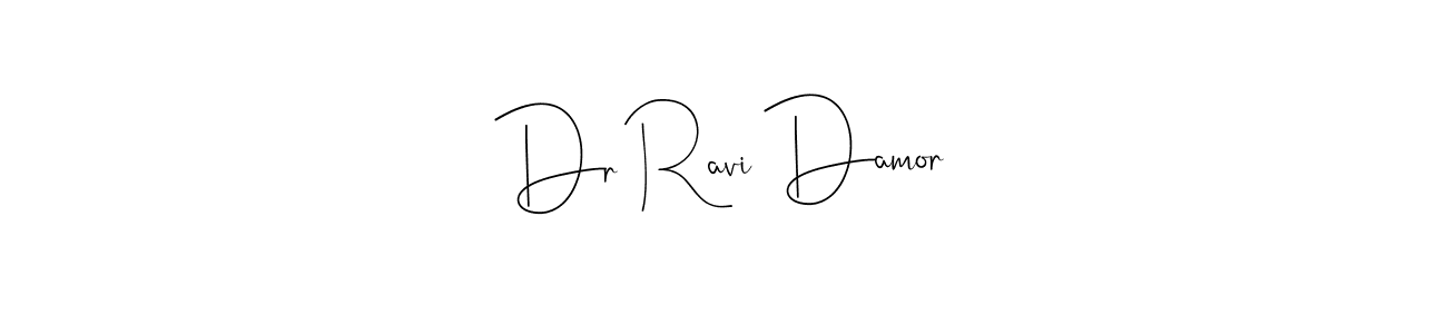 Make a beautiful signature design for name Dr Ravi Damor. With this signature (Andilay-7BmLP) style, you can create a handwritten signature for free. Dr Ravi Damor signature style 4 images and pictures png