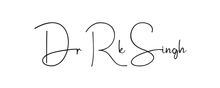 Discover how Dr Rk Singh looks in an executive cursive font (Andilay-7BmLP). Perfect for legal documents, invoices, and certificates. Dr Rk Singh signature style 4 images and pictures png