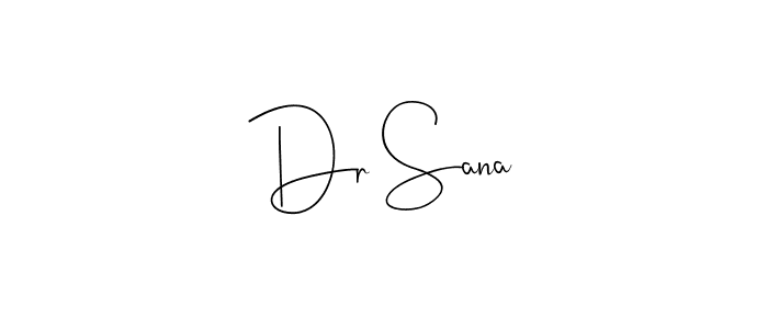 Also You can easily find your signature by using the search form. We will create Dr Sana name handwritten signature images for you free of cost using Andilay-7BmLP sign style. Dr Sana signature style 4 images and pictures png