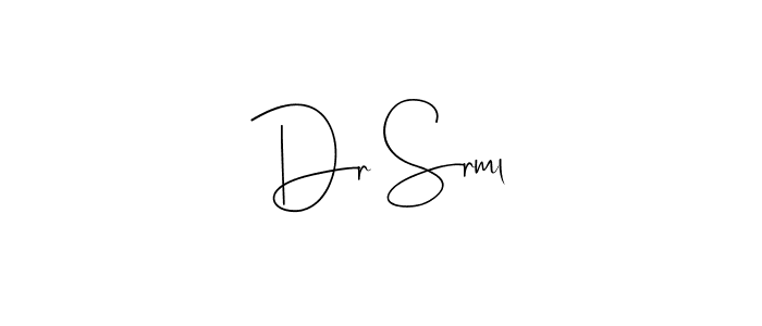 Make a beautiful signature design for name Dr Srml. With this signature (Andilay-7BmLP) style, you can create a handwritten signature for free. Dr Srml signature style 4 images and pictures png