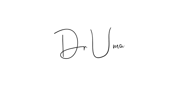 Make a beautiful signature design for name Dr Uma. Use this online signature maker to create a handwritten signature for free. Dr Uma signature style 4 images and pictures png