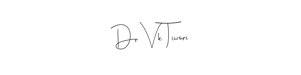 How to make Dr Vk Tiwari name signature. Use Andilay-7BmLP style for creating short signs online. This is the latest handwritten sign. Dr Vk Tiwari signature style 4 images and pictures png