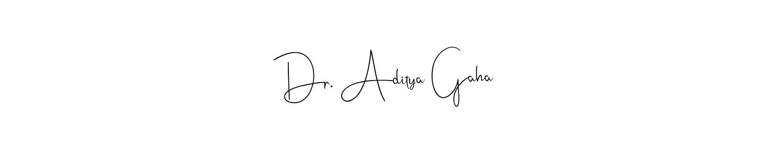 if you are searching for the best signature style for your name Dr. Aditya Gaha. so please give up your signature search. here we have designed multiple signature styles  using Andilay-7BmLP. Dr. Aditya Gaha signature style 4 images and pictures png