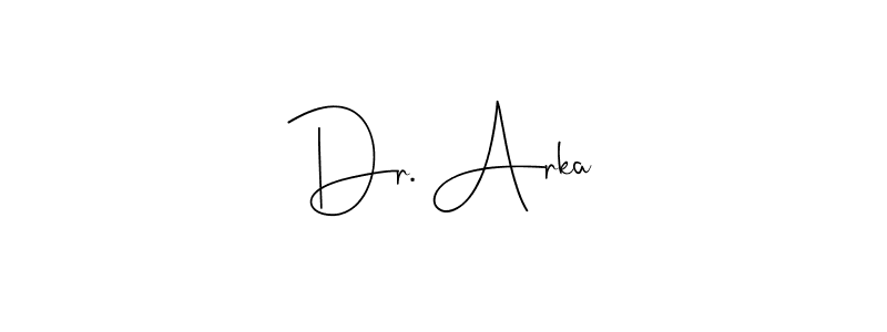 The best way (Andilay-7BmLP) to make a short signature is to pick only two or three words in your name. The name Dr. Arka include a total of six letters. For converting this name. Dr. Arka signature style 4 images and pictures png