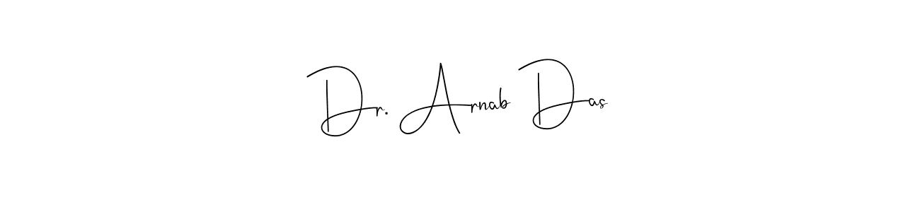 Create a beautiful signature design for name Dr. Arnab Das. With this signature (Andilay-7BmLP) fonts, you can make a handwritten signature for free. Dr. Arnab Das signature style 4 images and pictures png