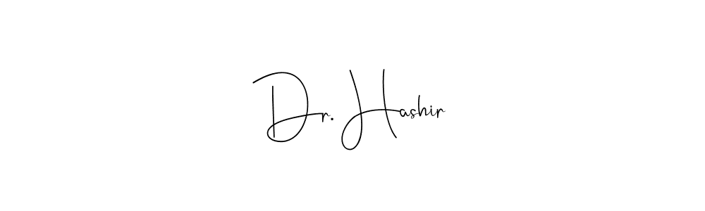 Also we have Dr. Hashir name is the best signature style. Create professional handwritten signature collection using Andilay-7BmLP autograph style. Dr. Hashir signature style 4 images and pictures png