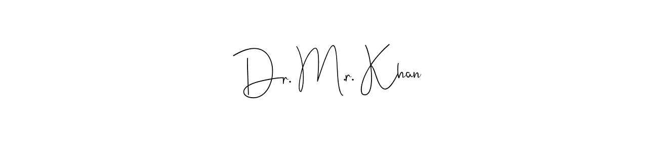 Once you've used our free online signature maker to create your best signature Andilay-7BmLP style, it's time to enjoy all of the benefits that Dr. M.r. Khan name signing documents. Dr. M.r. Khan signature style 4 images and pictures png