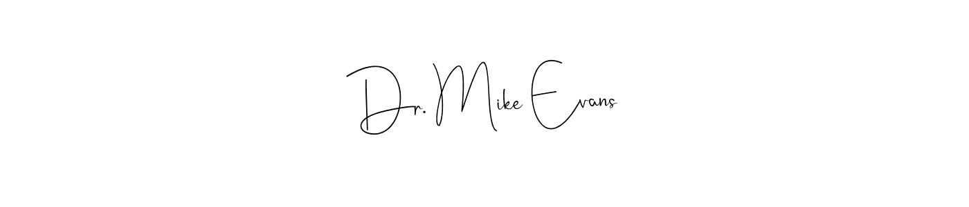 Use a signature maker to create a handwritten signature online. With this signature software, you can design (Andilay-7BmLP) your own signature for name Dr. Mike Evans. Dr. Mike Evans signature style 4 images and pictures png