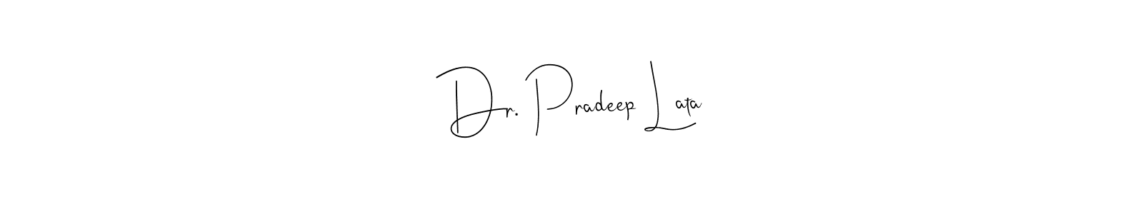 How to Draw Dr. Pradeep Lata signature style? Andilay-7BmLP is a latest design signature styles for name Dr. Pradeep Lata. Dr. Pradeep Lata signature style 4 images and pictures png