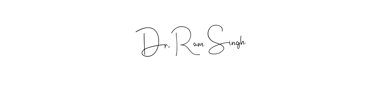 How to make Dr. Ram Singh name signature. Use Andilay-7BmLP style for creating short signs online. This is the latest handwritten sign. Dr. Ram Singh signature style 4 images and pictures png
