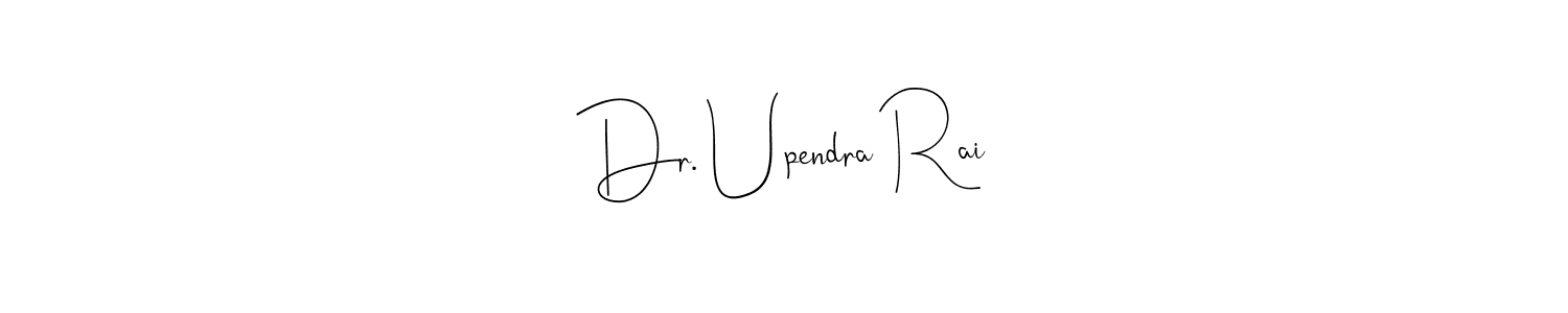 Make a beautiful signature design for name Dr. Upendra Rai. Use this online signature maker to create a handwritten signature for free. Dr. Upendra Rai signature style 4 images and pictures png