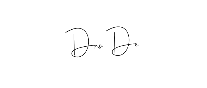 How to make Dr.s De signature? Andilay-7BmLP is a professional autograph style. Create handwritten signature for Dr.s De name. Dr.s De signature style 4 images and pictures png