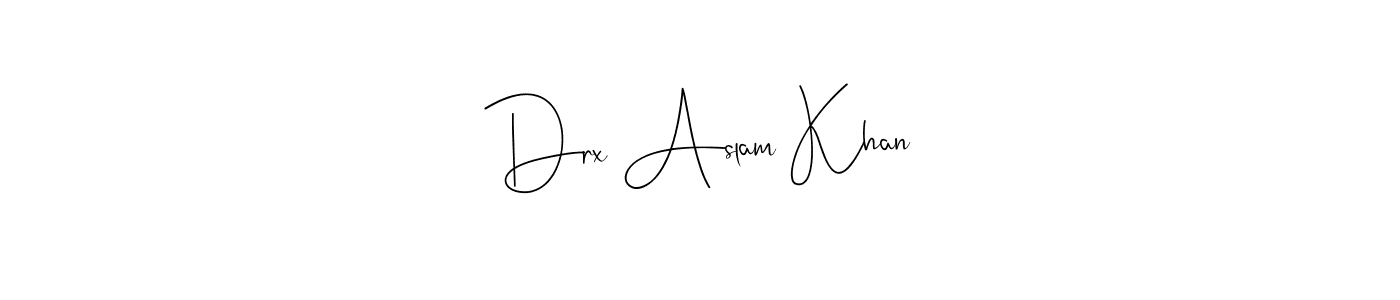 Here are the top 10 professional signature styles for the name Drx Aslam Khan. These are the best autograph styles you can use for your name. Drx Aslam Khan signature style 4 images and pictures png