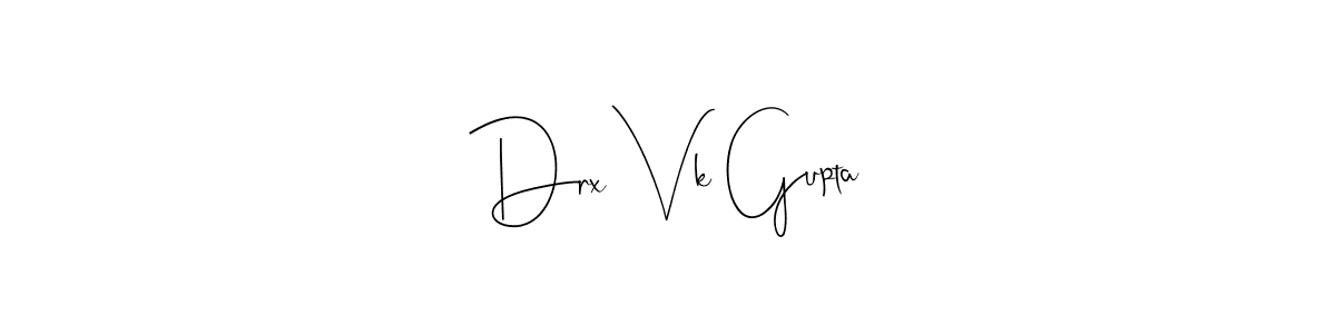 This is the best signature style for the Drx Vk Gupta name. Also you like these signature font (Andilay-7BmLP). Mix name signature. Drx Vk Gupta signature style 4 images and pictures png