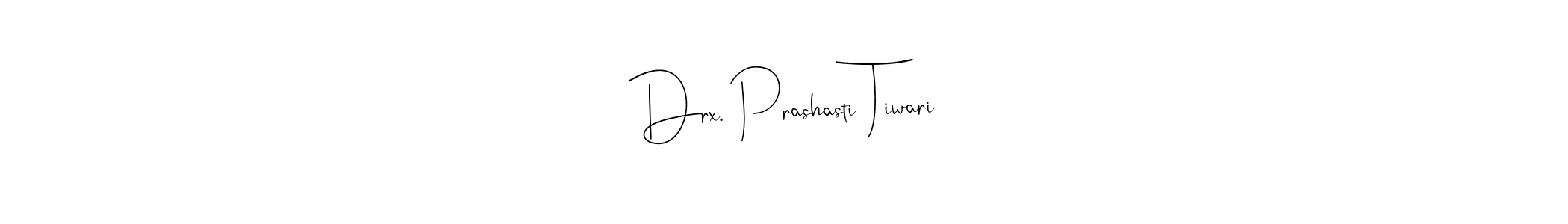 Use a signature maker to create a handwritten signature online. With this signature software, you can design (Andilay-7BmLP) your own signature for name Drx. Prashasti Tiwari. Drx. Prashasti Tiwari signature style 4 images and pictures png