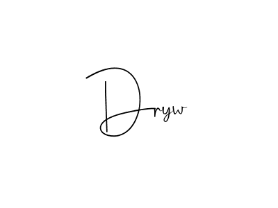 Andilay-7BmLP is a professional signature style that is perfect for those who want to add a touch of class to their signature. It is also a great choice for those who want to make their signature more unique. Get Dryw name to fancy signature for free. Dryw signature style 4 images and pictures png