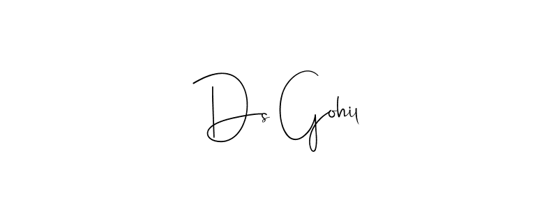 The best way (Andilay-7BmLP) to make a short signature is to pick only two or three words in your name. The name Ds Gohil include a total of six letters. For converting this name. Ds Gohil signature style 4 images and pictures png