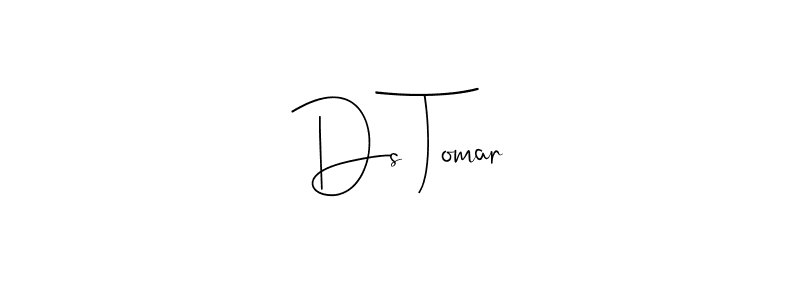 if you are searching for the best signature style for your name Ds Tomar. so please give up your signature search. here we have designed multiple signature styles  using Andilay-7BmLP. Ds Tomar signature style 4 images and pictures png