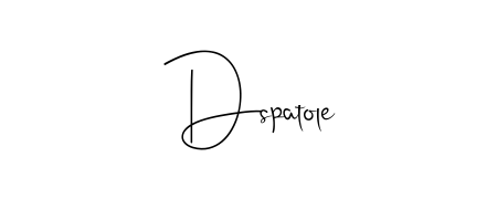 Upgrade your professional image with Dspatole signature created with Andilay-7BmLP font. Fast, free, and watermark-free download. Dspatole signature style 4 images and pictures png