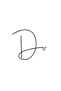 The best way (Andilay-7BmLP) to make a short signature is to pick only two or three words in your name. The name Du include a total of six letters. For converting this name. Du signature style 4 images and pictures png