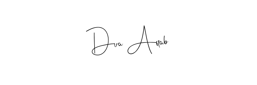 Make a beautiful signature design for name Dua Aftab. Use this online signature maker to create a handwritten signature for free. Dua Aftab signature style 4 images and pictures png