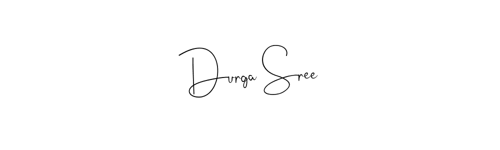 Durga Sree stylish signature style. Best Handwritten Sign (Andilay-7BmLP) for my name. Handwritten Signature Collection Ideas for my name Durga Sree. Durga Sree signature style 4 images and pictures png