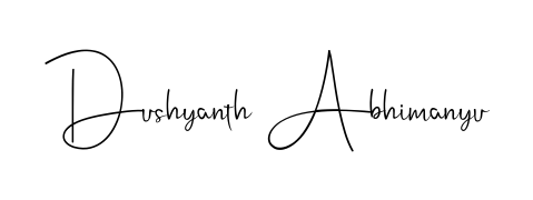 Make a beautiful signature design for name Dushyanth Abhimanyu. With this signature (Andilay-7BmLP) style, you can create a handwritten signature for free. Dushyanth Abhimanyu signature style 4 images and pictures png
