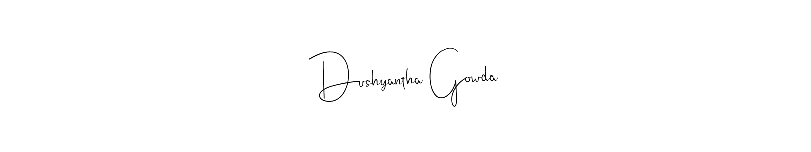 You can use this online signature creator to create a handwritten signature for the name Dushyantha Gowda. This is the best online autograph maker. Dushyantha Gowda signature style 4 images and pictures png