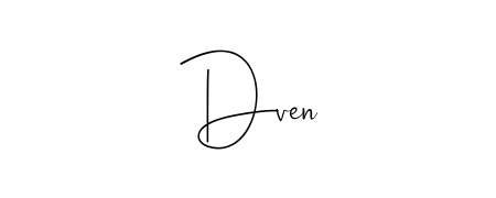 Enhance your business communications with Dven signature in Andilay-7BmLP lettering. Clean, modern, and universally compatible. Dven signature style 4 images and pictures png