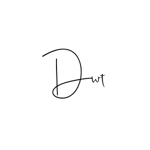 How to make Dwt signature? Andilay-7BmLP is a professional autograph style. Create handwritten signature for Dwt name. Dwt signature style 4 images and pictures png
