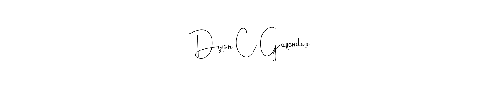Use a signature maker to create a handwritten signature online. With this signature software, you can design (Andilay-7BmLP) your own signature for name Dylan C Gallendez. Dylan C Gallendez signature style 4 images and pictures png