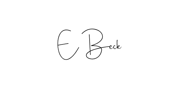 Make a beautiful signature design for name E Beck. Use this online signature maker to create a handwritten signature for free. E Beck signature style 4 images and pictures png