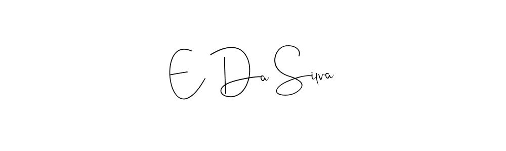 How to Draw E Da Silva signature style? Andilay-7BmLP is a latest design signature styles for name E Da Silva. E Da Silva signature style 4 images and pictures png